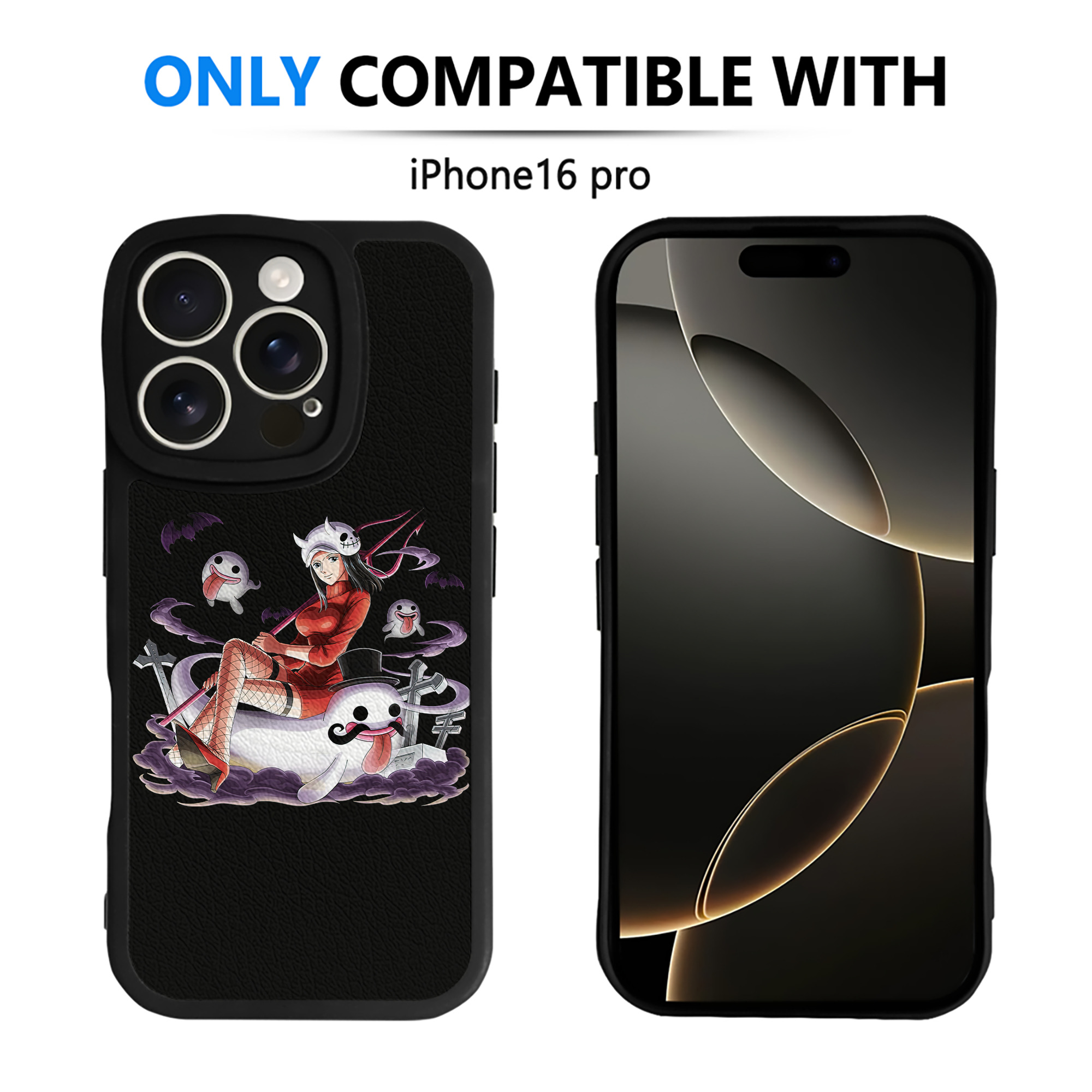 （画像用） ワンピース ニコ・ロビン ONE PIECE Nico Robin 【iPhone 16シリーズ対応】シリコンスマホケース（レザー調） 材質：シリコン